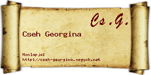 Cseh Georgina névjegykártya