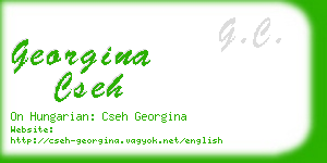 georgina cseh business card